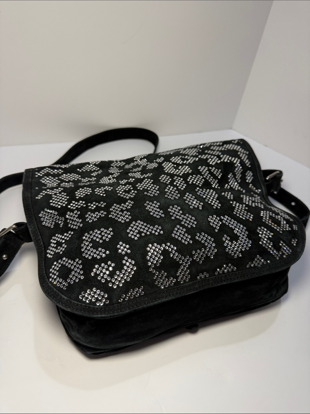 Balmain Leo Swarovski Crystal Messenger Bag - Picture 4 of 12